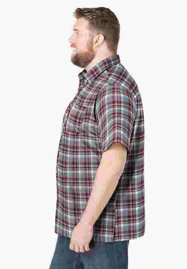 Short-Sleeve Plaid Shirt image number 3
