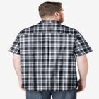 Plaid Wrinkle-Resistant Short Sleeve Button Down image number null