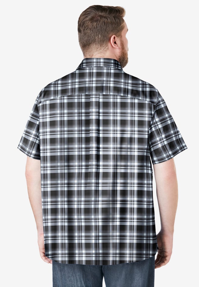 Plaid Wrinkle-Resistant Short Sleeve Button Down image number 2