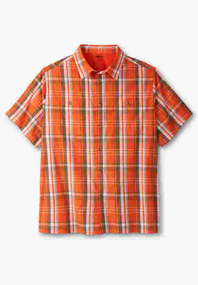 Short-Sleeve Plaid Shirt image number 0