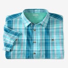 Plaid Wrinkle-Resistant Short Sleeve Button Down image number null