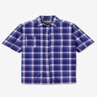 Plaid Wrinkle-Resistant Short Sleeve Button Down image number null