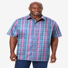 Plaid Wrinkle-Resistant Short Sleeve Button Down image number 0