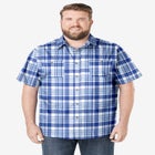 Plaid Wrinkle-Resistant Short Sleeve Button Down image number 2