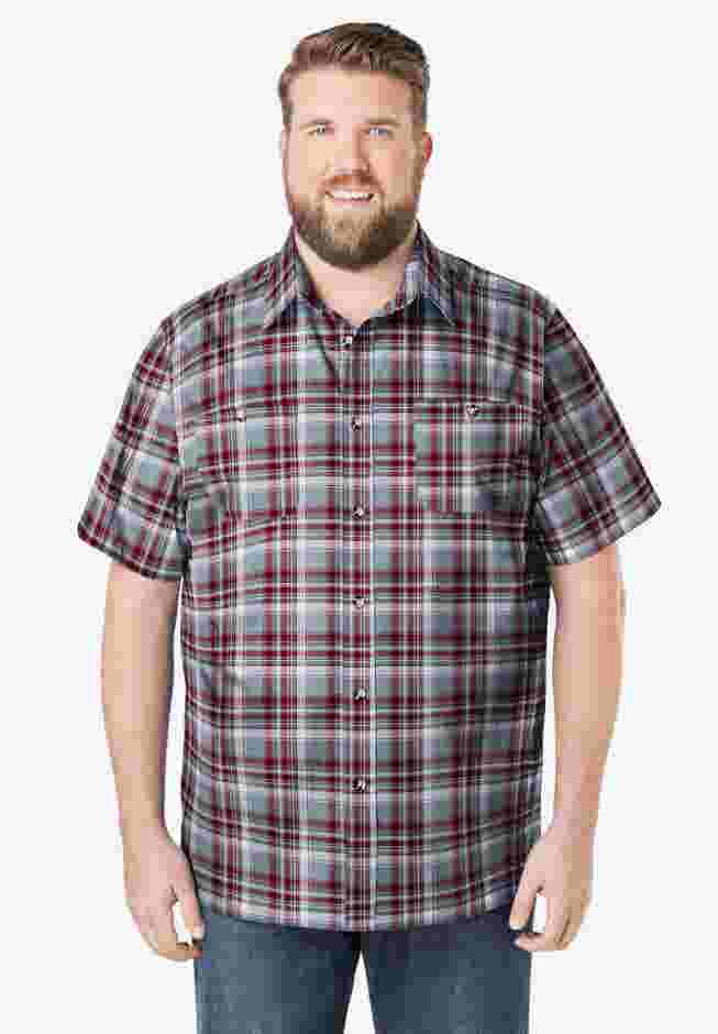 Short-Sleeve Plaid Shirt image number 0