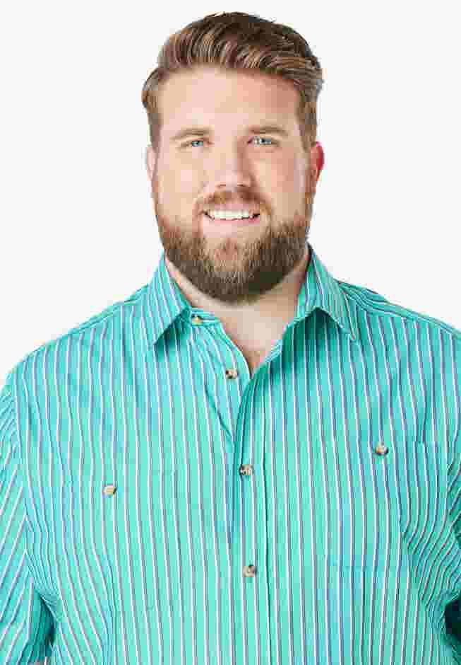 Striped Short-Sleeve Sport Shirt image number 4
