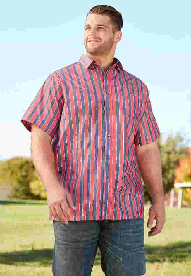 Striped Short-Sleeve Sport Shirt image number 5