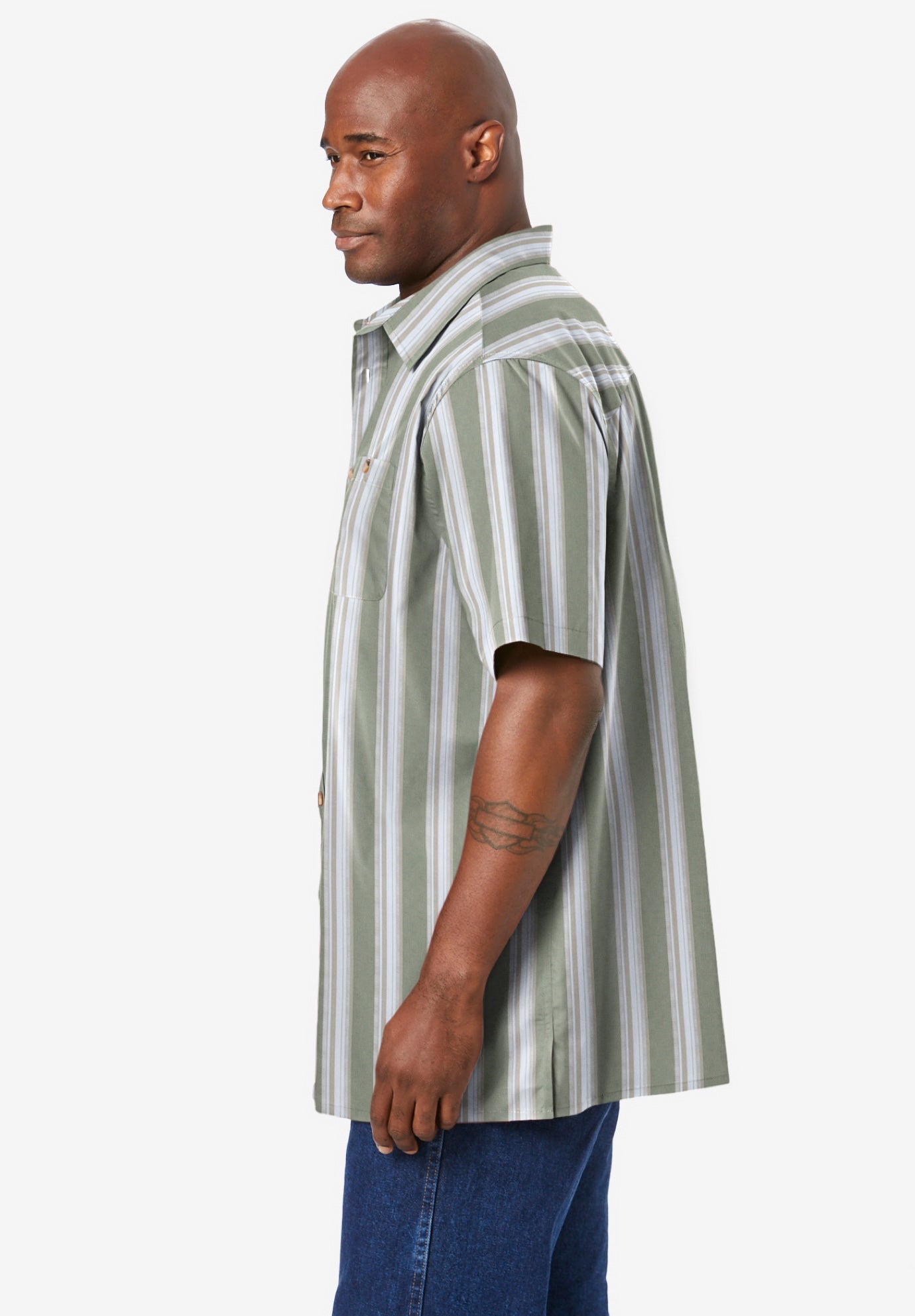 Wrinkle-Resistant Short Sleeve Button Down image number 3