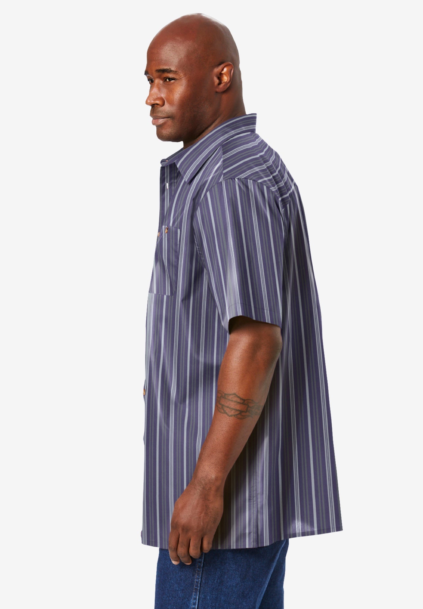 Wrinkle-Resistant Short Sleeve Button Down image number 3