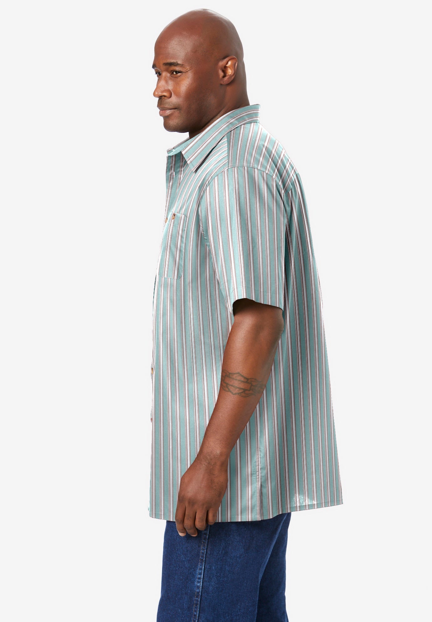 Wrinkle-Resistant Short Sleeve Button Down image number 2