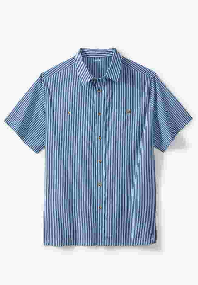Striped Short-Sleeve Sport Shirt image number 0