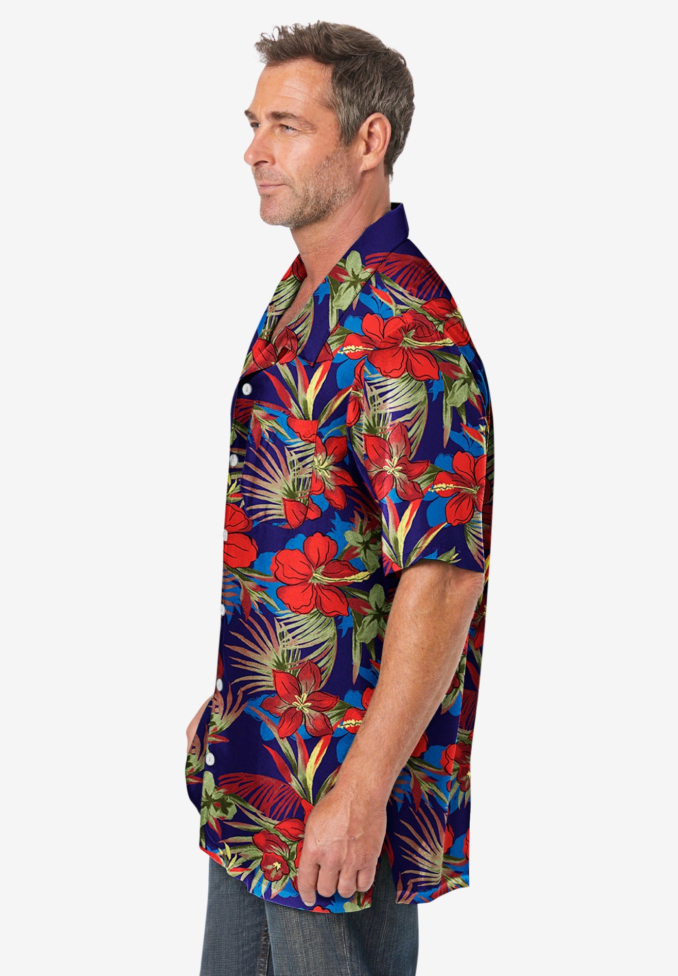 Printed Camp Shirt image number 4