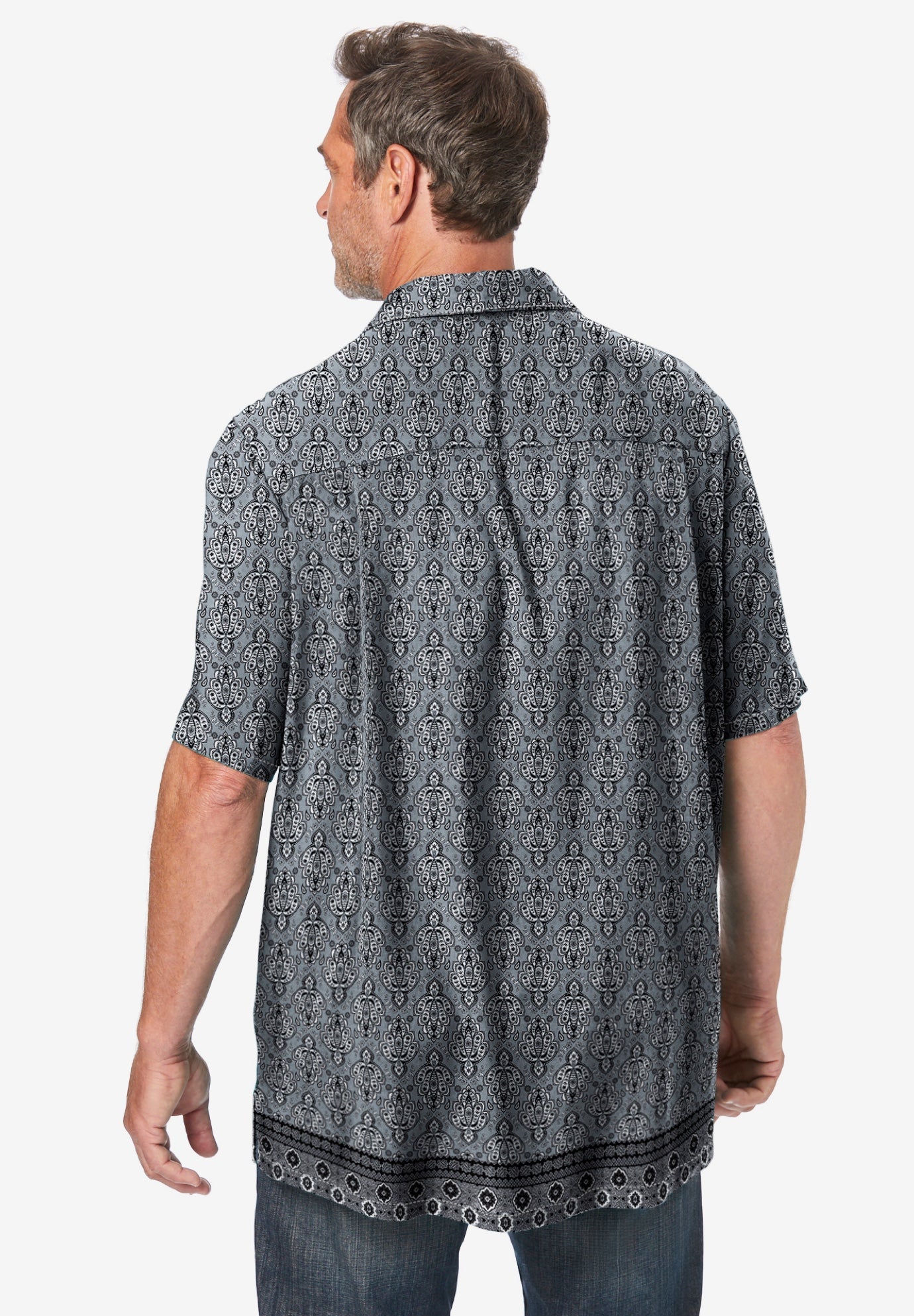Printed Camp Shirt image number 3