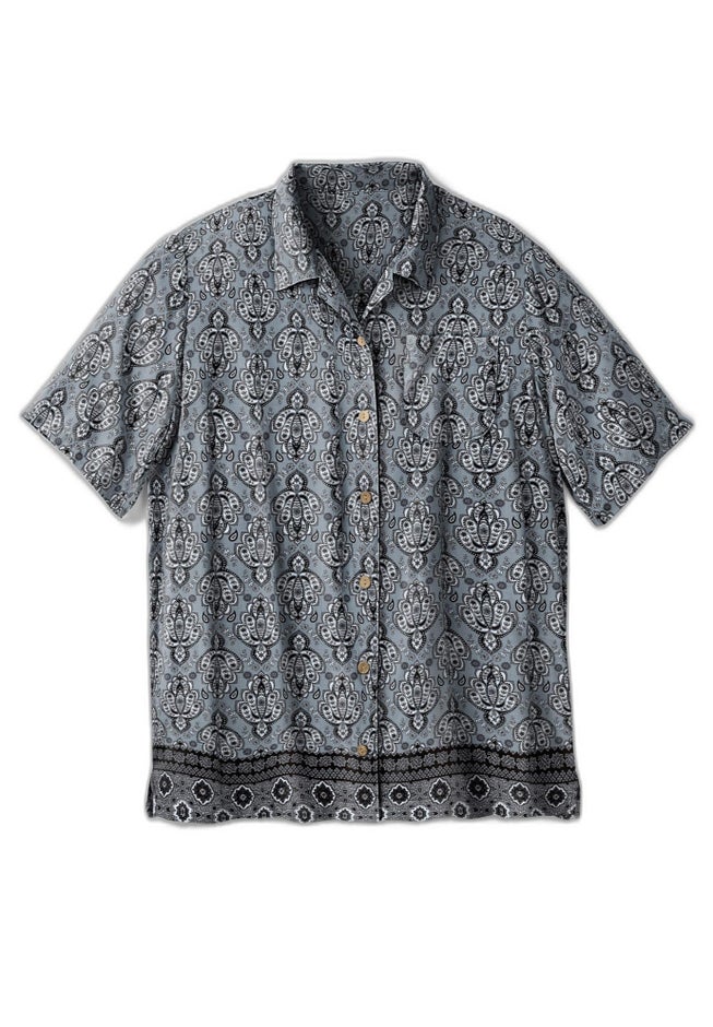 Printed Camp Shirt image number 2