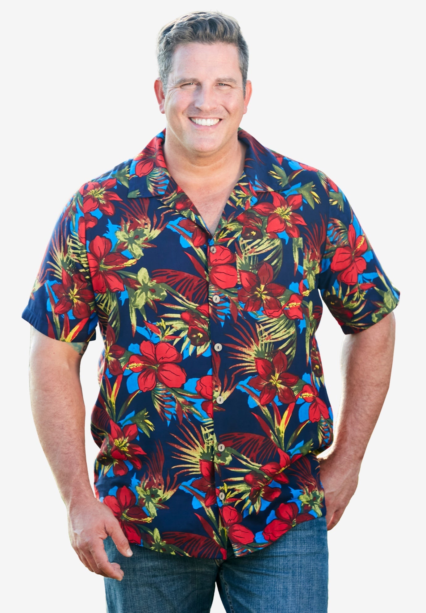 Printed Camp Shirt image number 3