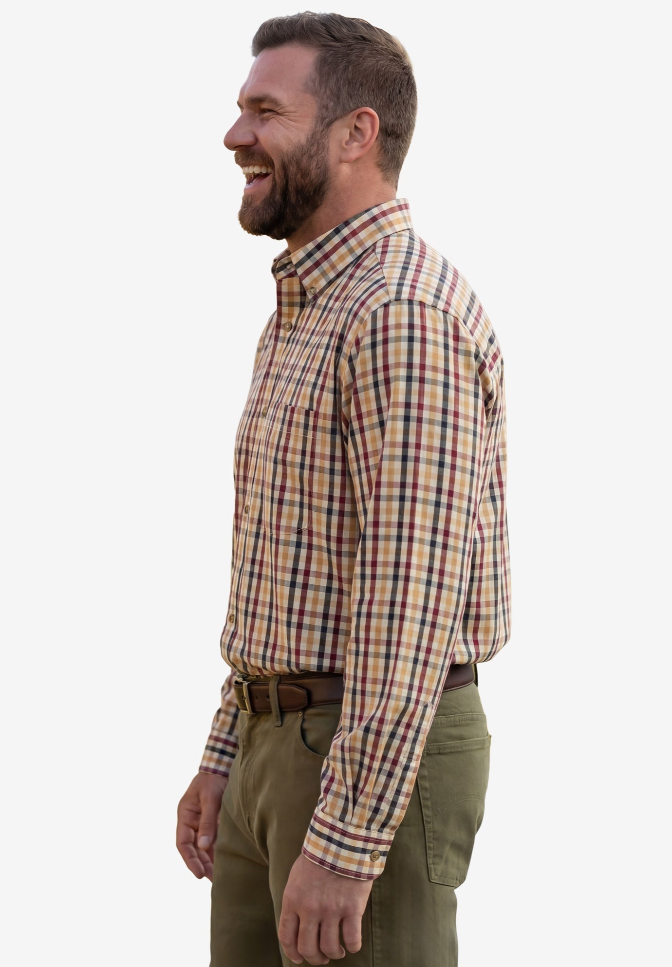 Long Sleeve Wrinkle Free Sport Shirt image number 2