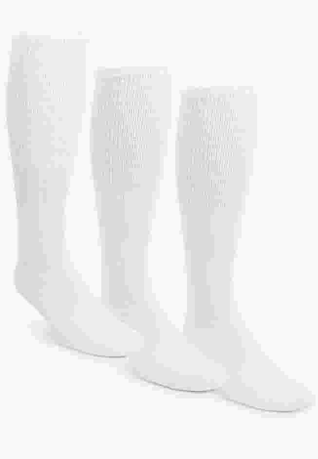 Diabetic Over-the-Calf Extra Wide Socks 3-Pack image number 0