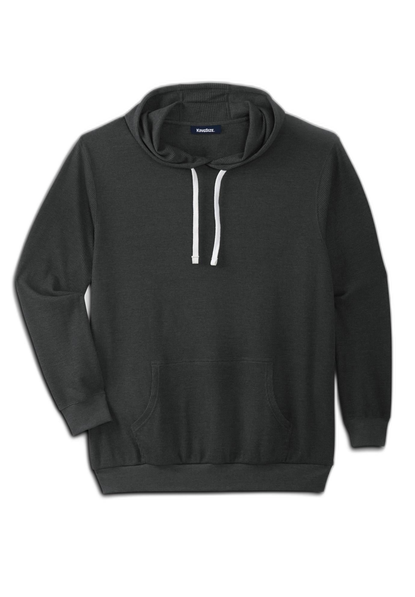 Waffle-Knit Thermal Hoodie image number 1