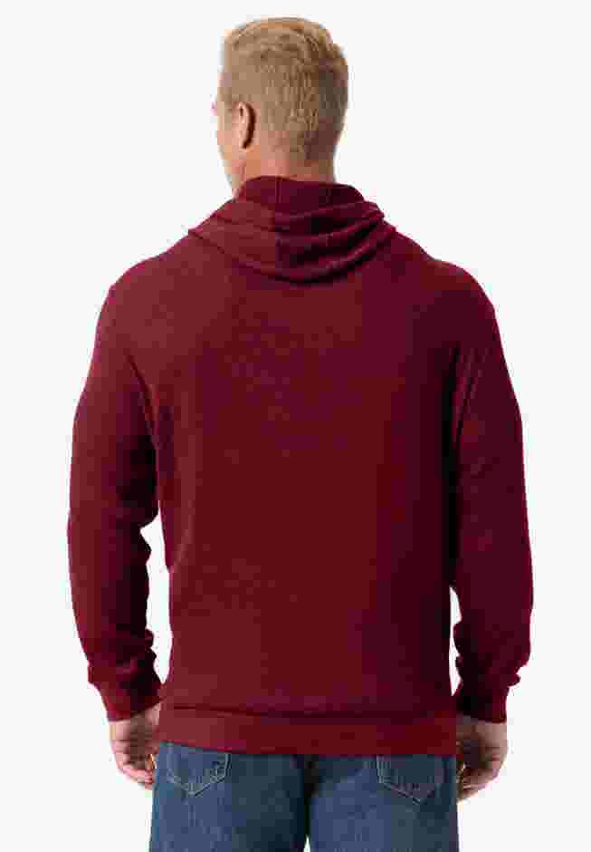 Waffle-Knit Thermal Hoodie image number 1