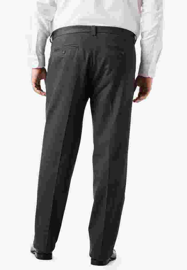 Classic Fit Wrinkle-Free Expandable Waist Pleat Front Pants image number 1