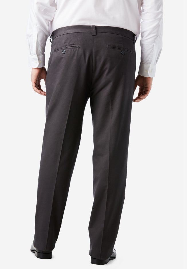 Classic Fit Wrinkle-Free Expandable Waist Pleat Front Pants image number 1