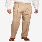 Classic Fit Wrinkle-Free Expandable Waist Pleat Front Pants image number null