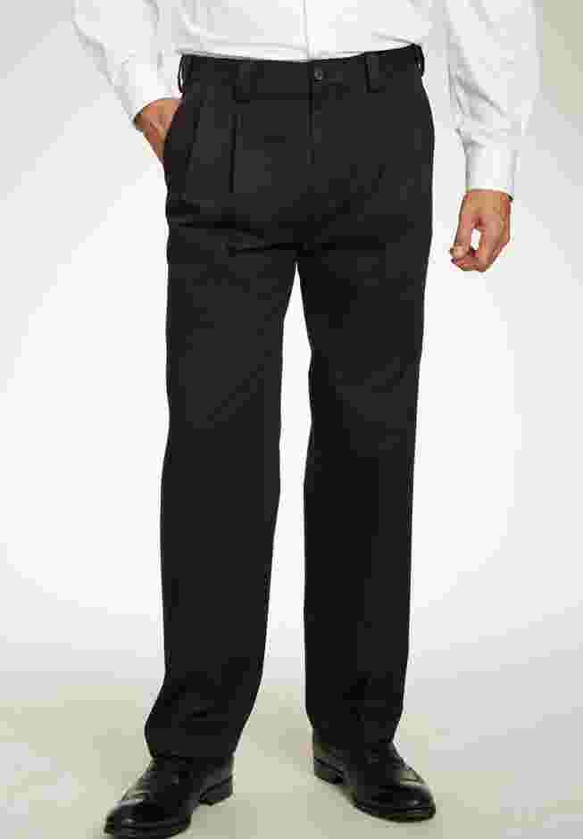 Classic Fit Wrinkle-Free Expandable Waist Pleat Front Pants image number 0