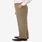 Relaxed Fit Wrinkle-Free Expandable Waist Plain Front Pants image number null