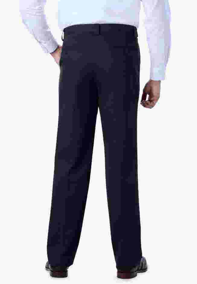Relaxed Fit Wrinkle-Free Expandable Waist Plain Front Pants image number 1