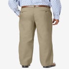 Relaxed Fit Wrinkle-Free Expandable Waist Pleated Pants image number null