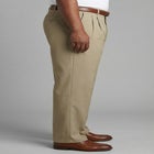 Relaxed Fit Wrinkle-Free Expandable Waist Pleated Pants image number null