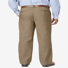 Relaxed Fit Wrinkle-Free Expandable Waist Pleated Pants image number null