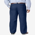 Relaxed Fit Wrinkle-Free Expandable Waist Pleated Pants image number null