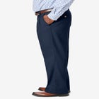 Relaxed Fit Wrinkle-Free Expandable Waist Pleated Pants image number null