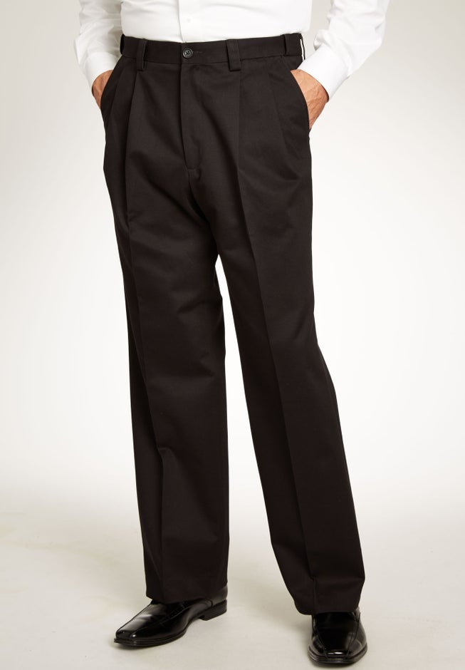 KingSize Men's Big & Tall Relaxed Fit Wrinkle-Free Expandable Waist Pleated Pants, Size: Tall - 72 40, Brown KingSize Men's Big & Tall Relaxed Fit Wrinkle-Free Expandable Waist Pleated Pants, Size: Tall - 72 40, Brown