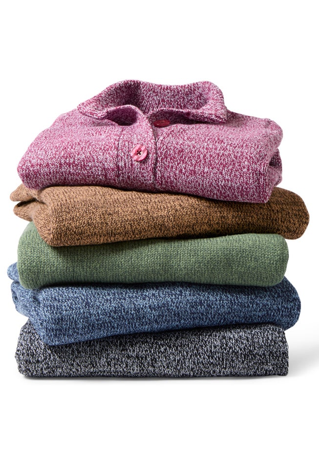 Marled Jacket Duster Sweater image number 2