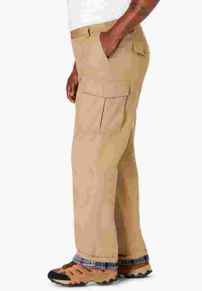 Boulder Creek™ flannel-lined side-elastic cargo pants image number 2