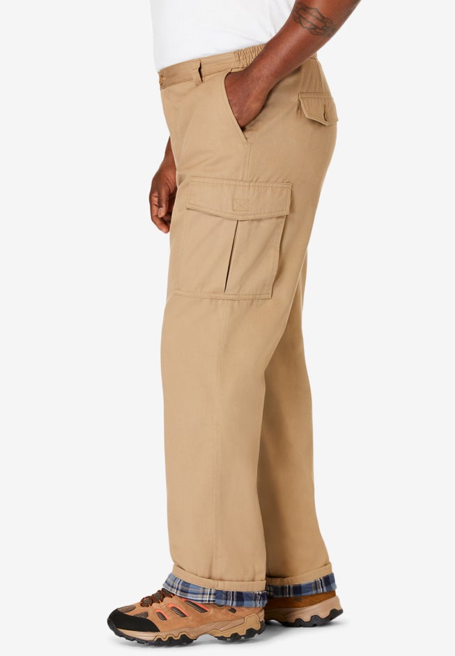 Boulder Creek™ flannel-lined side-elastic cargo pants image number 2