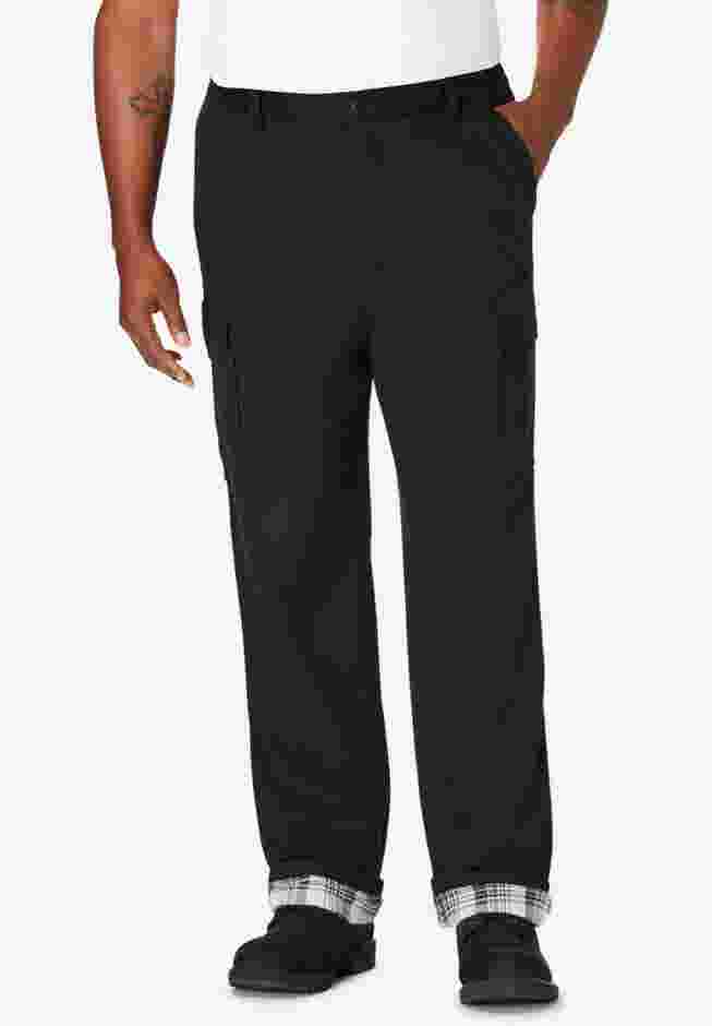 Boulder Creek™ flannel-lined side-elastic cargo pants image number 0