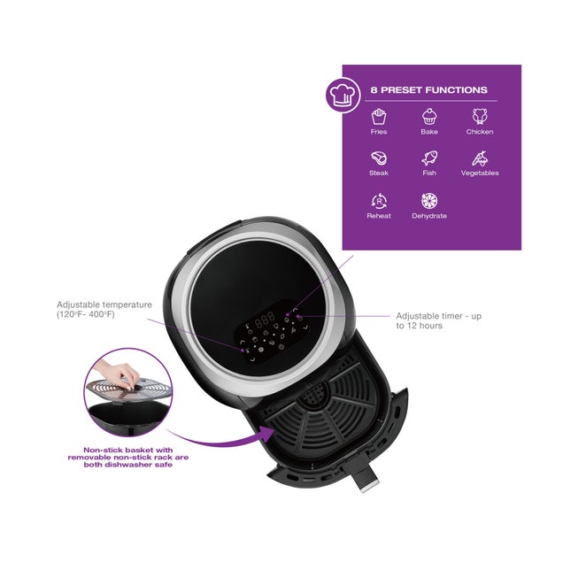 Salton® XL Digital Air Fryer with Viewing Window image number 8