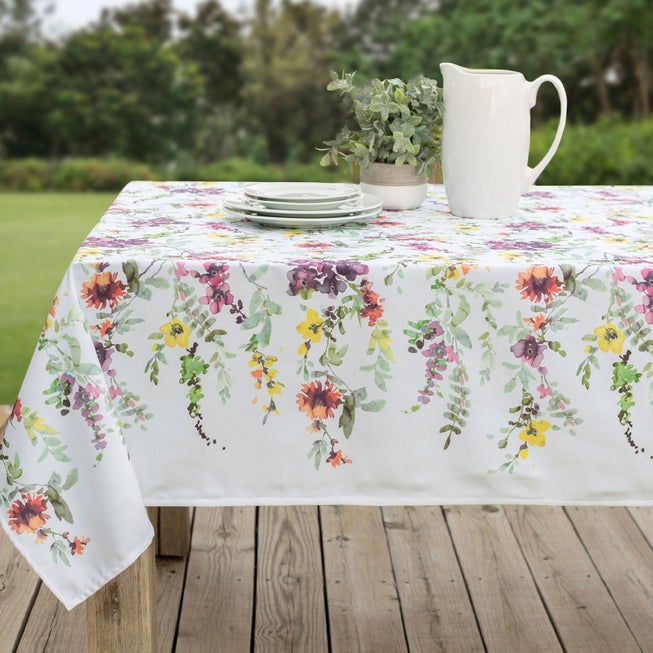 60" x 84" Floral Cascade Table Linens image number 0