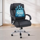 500 lbs. Weight Capacity Chrome Executive Office Chair image number null