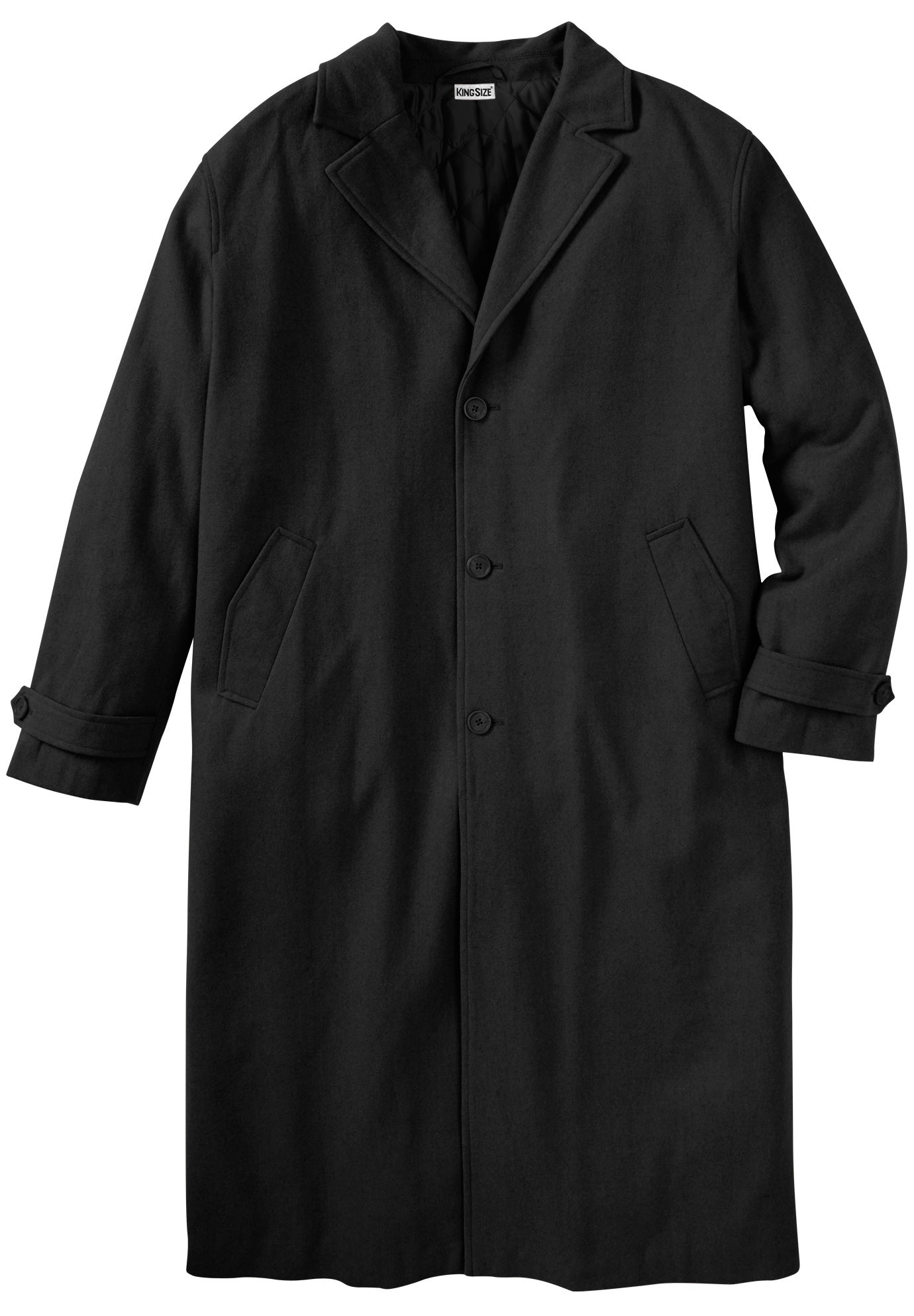 Wool-Blend Long Overcoat image number 0