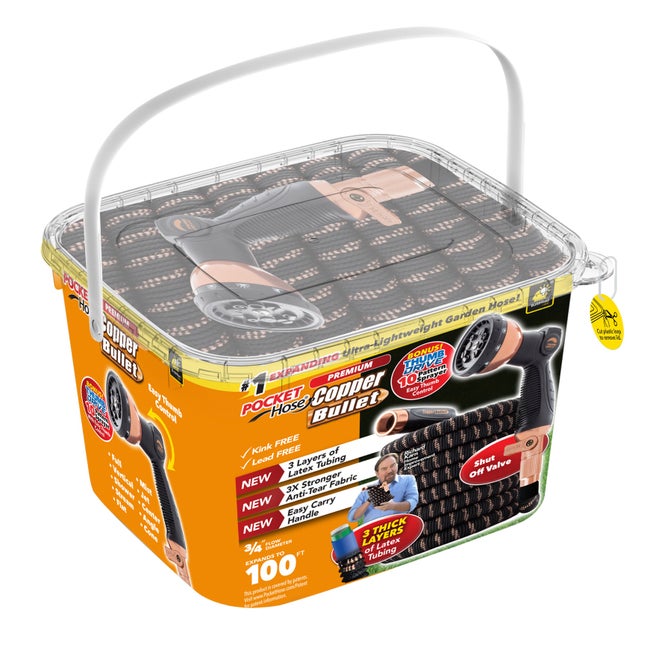100' Pocket Hose® Copper Bullet™ Hose image number null