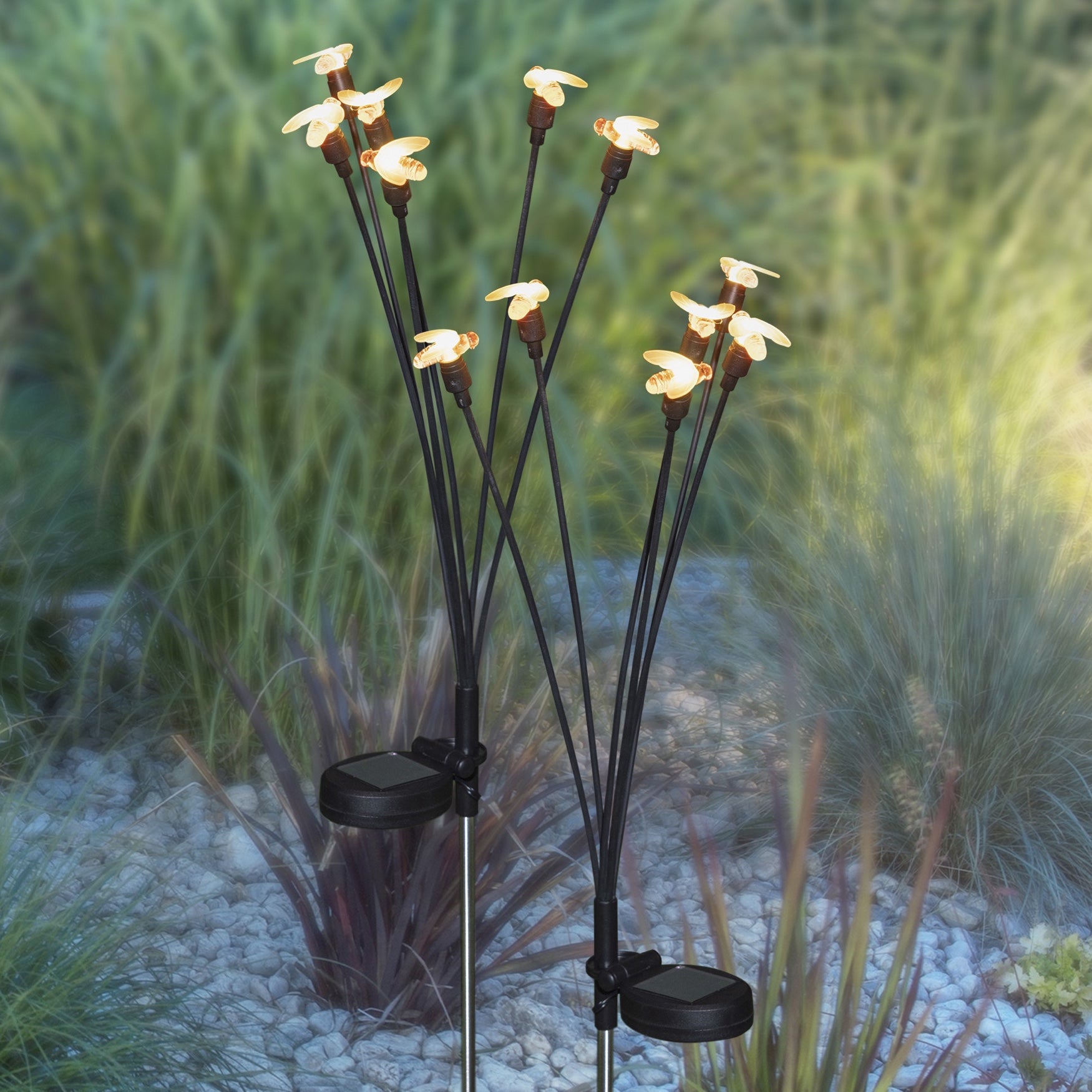 Solar Swaying Stake Light, Set of 2 image number 2