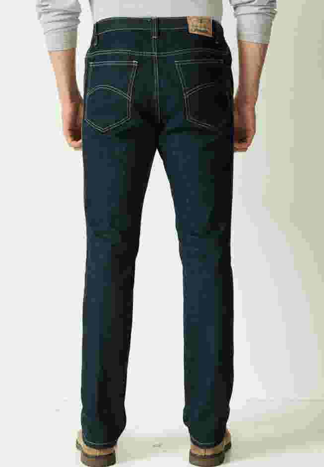 Athletic Fit Side Elastic 5-Pocket Jeans image number 1