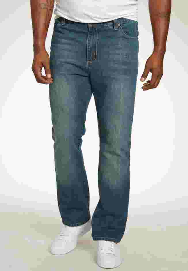 Athletic Fit Side Elastic 5-Pocket Jeans image number 0