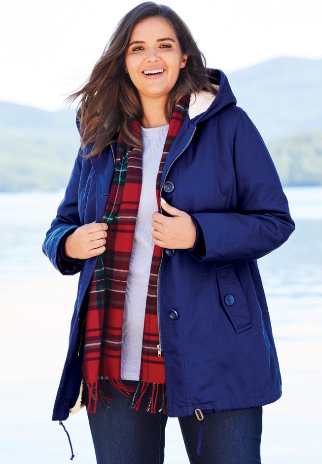 Sherpa-Lined Hooded Parka image number 4