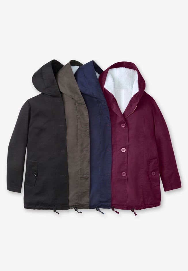 Sherpa-Lined Hooded Parka image number 3