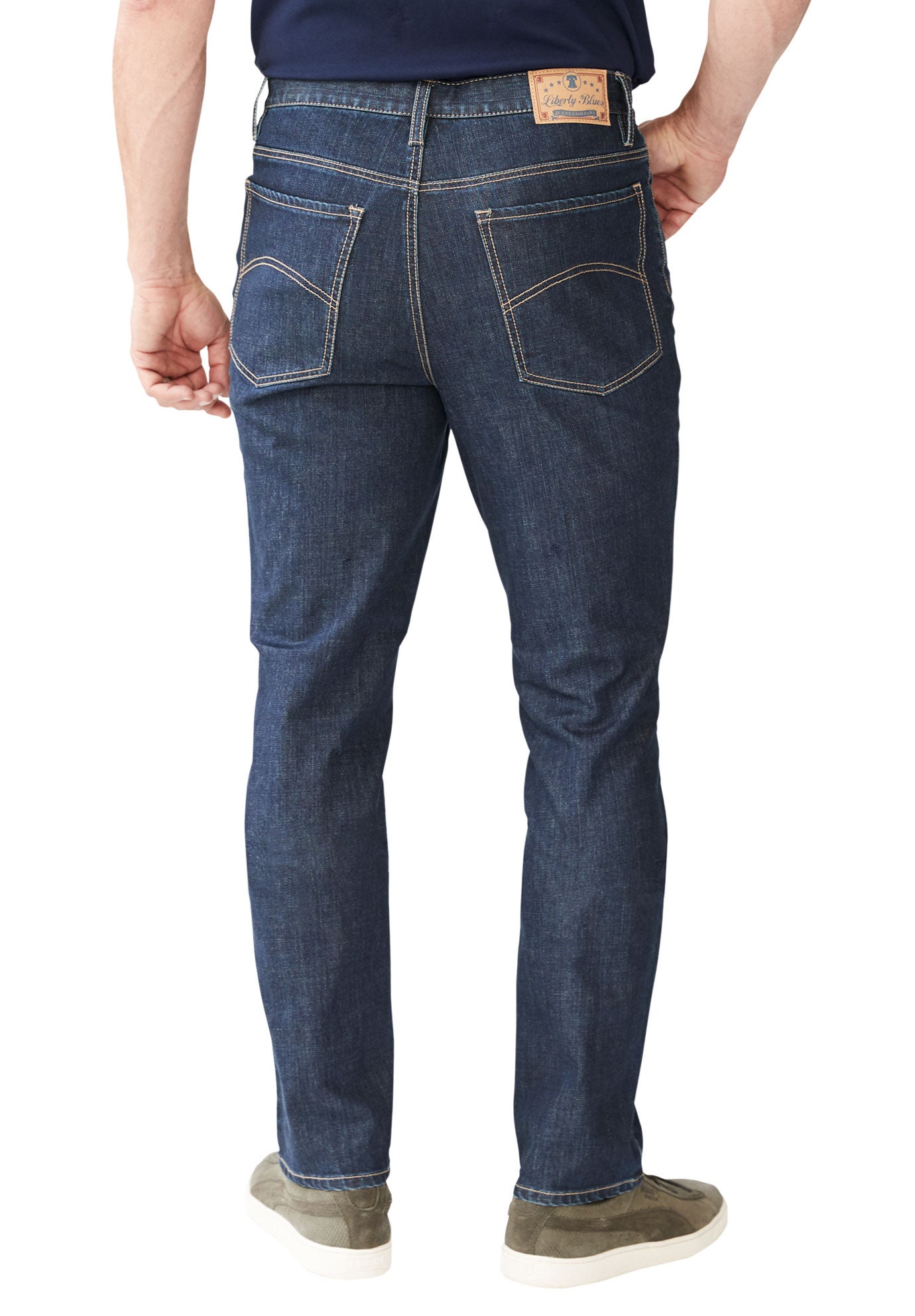 Straight-Fit Stretch 5-Pocket Jeans image number 1
